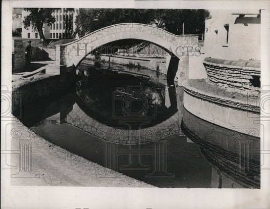 1939 Press Photo Beautification of Little River in Texas like Venice.-Historic Images