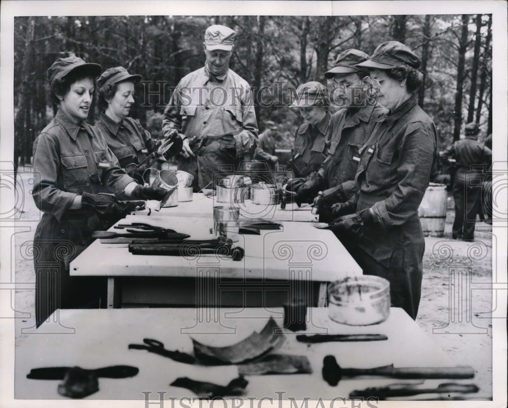 1953 Press Photo Mass-Feeding Course at Fort Meade, MD - Historic Images