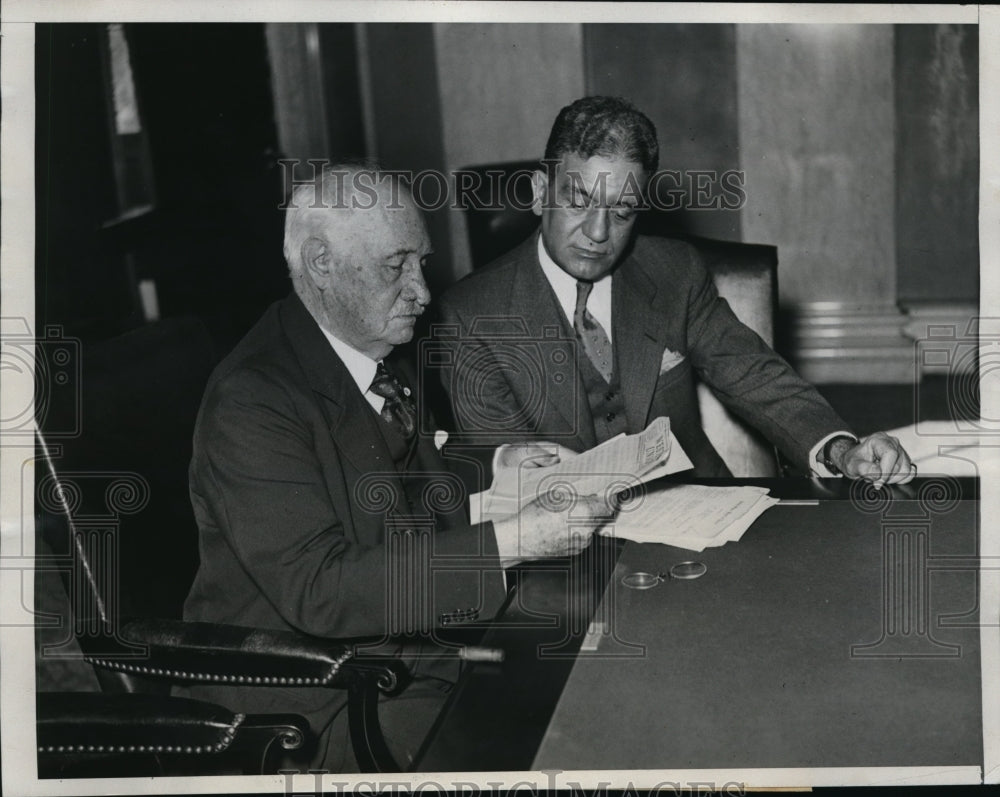 1933 Press Photo Plan Resumption of Stock Market Investigation - Historic Images