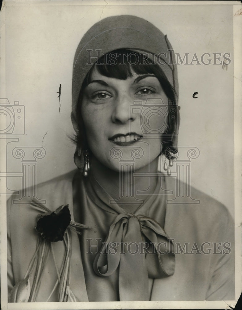 1929 Press Photo Mrs Frances Walker King came to aid Gene Tunney boxing champ - Historic Images