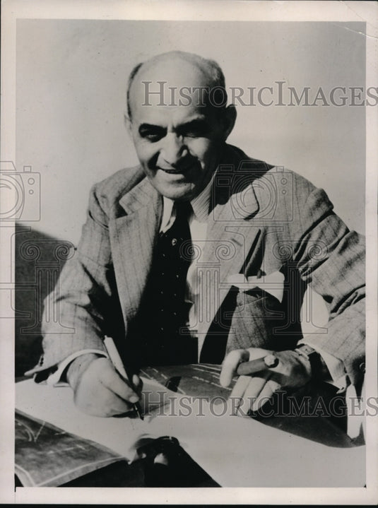 1936 Press Photo Retired Capitalist, Samuel Seymour - Historic Images