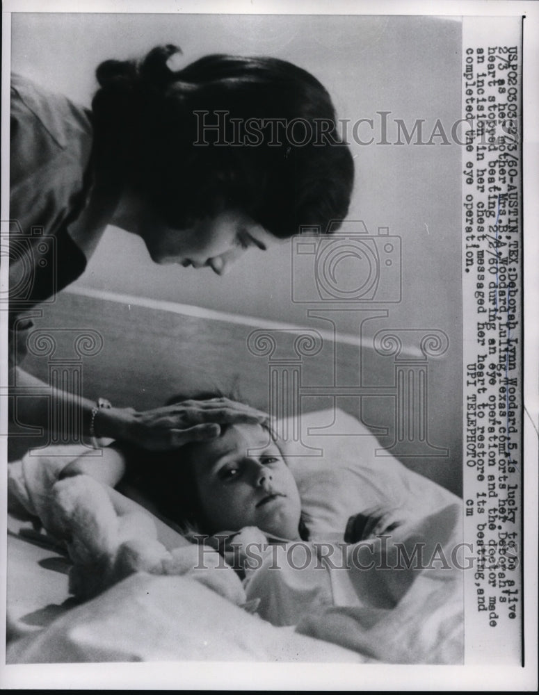 1960 Press Photo Deborah Lyn Woodard, Lucky to be Alive - Historic Images