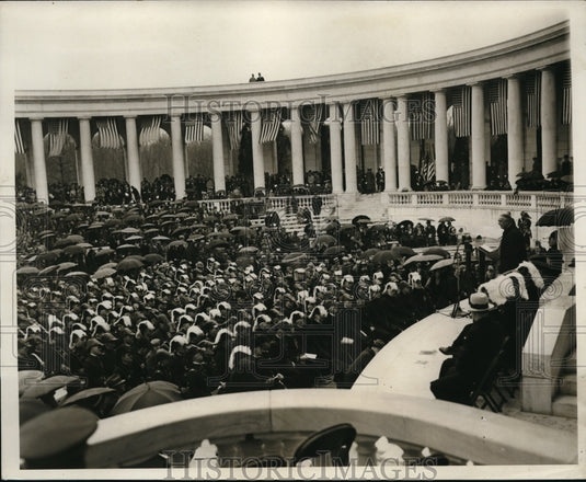 1932 Press Photo Easter services at Arlington Cemetery - Historic Images