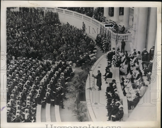1936 Press Photo Sunrise Eastern Services at Kings Templar at Arlington Cemetery - Historic Images