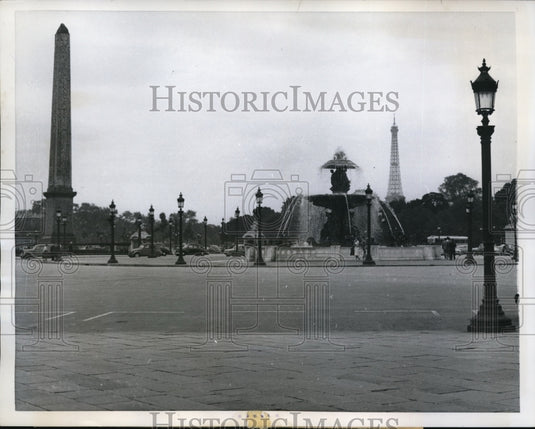 1959 Press Photo Paris' famed Place De La Concorde - Historic Images