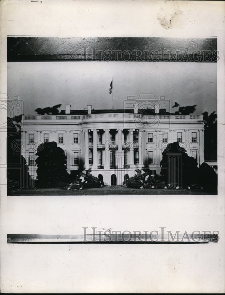 1948 Press Photo The White House Building in Washington D.C. - Historic Images