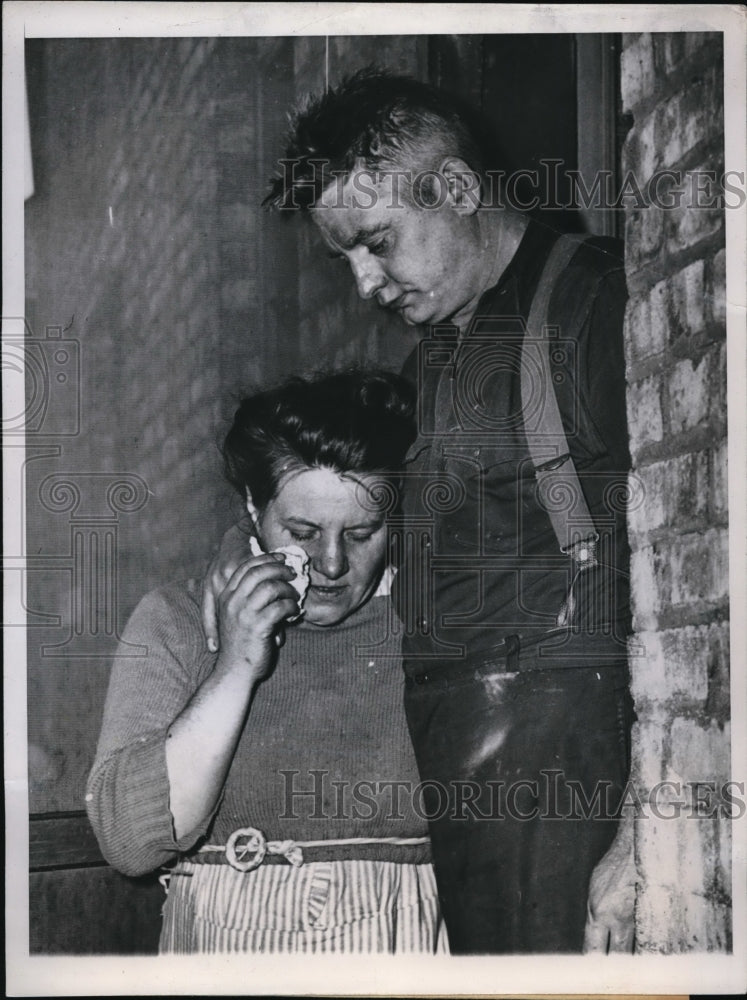 1947 Press Photo Chicago Gen Bradley, wife Josephine son has been kidnapped - Historic Images