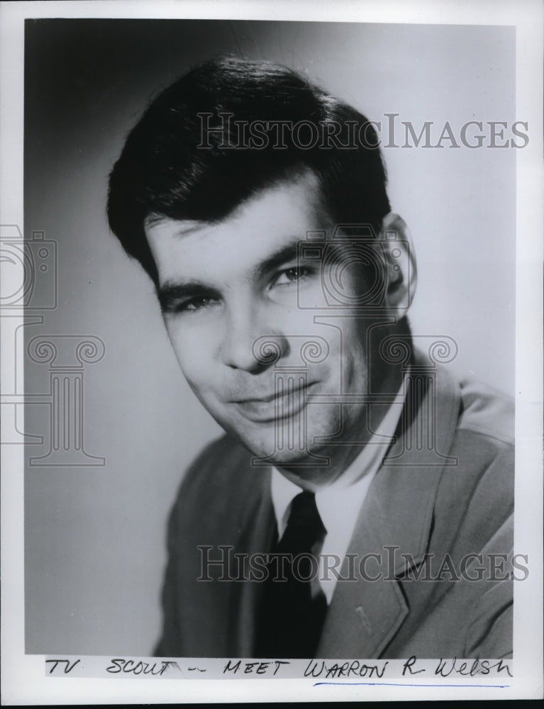 1970 Press Photo Warron R. Welsh TV Scout - Historic Images