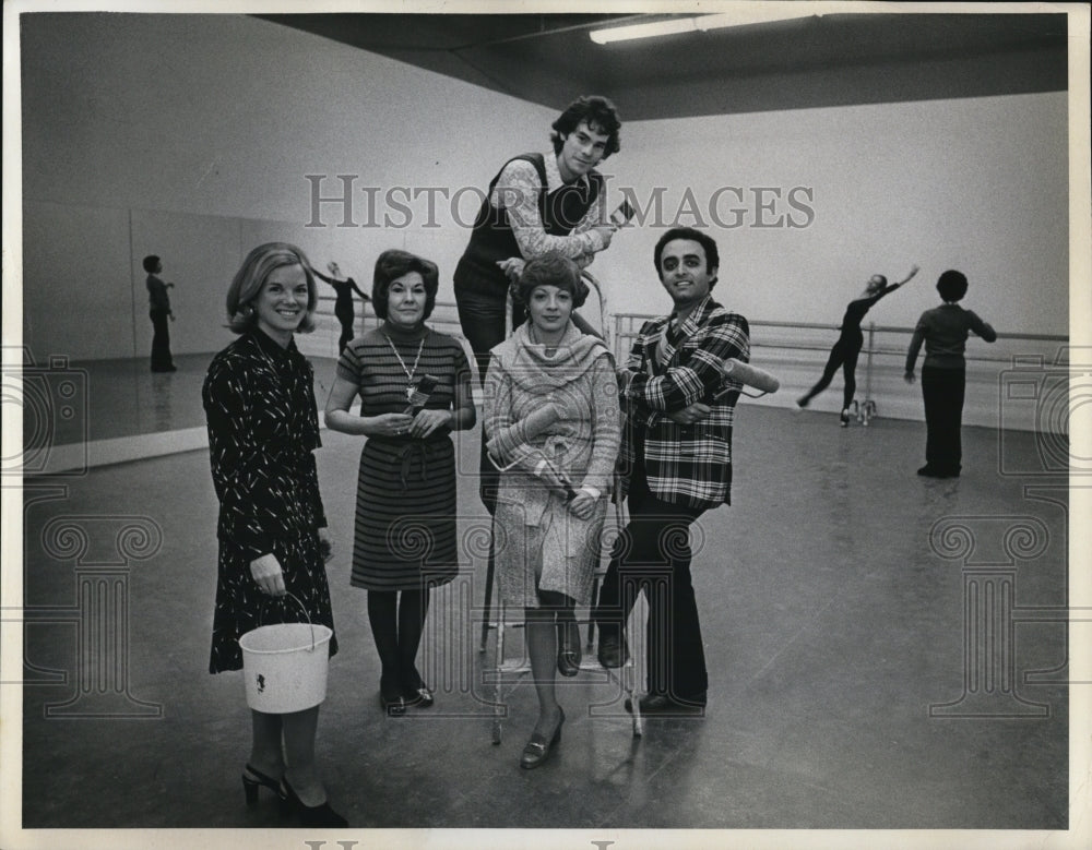 1974 Press Photo Ballet Guild, Mrs Wm Smith, H Horvath, I Horvath, Guila Jr - Historic Images