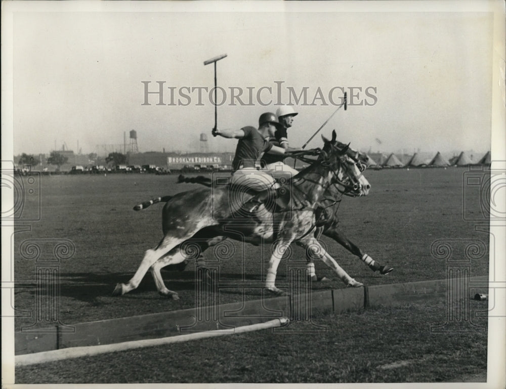1936 Press Photo Wood of Princeton and Estes of West Point in Polo Match - Historic Images