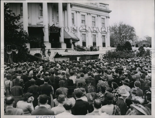1939 Wash DC President Roosevelt & American Red Cross, White House-Historic Images