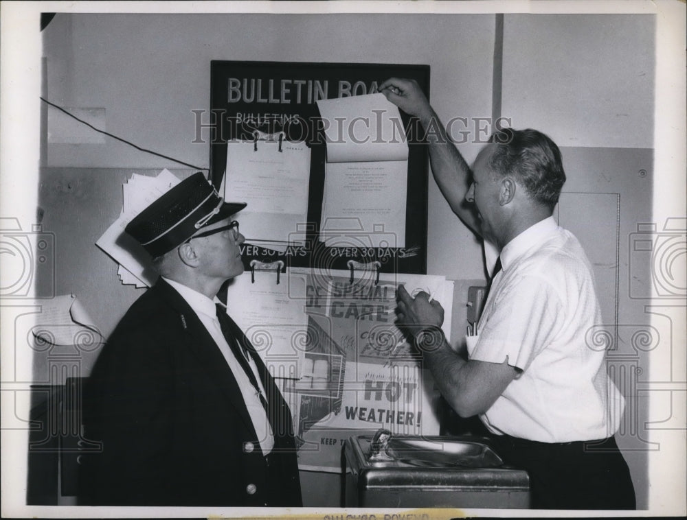 1963 Press Photo Chicago Railroad Work Changes - Historic Images