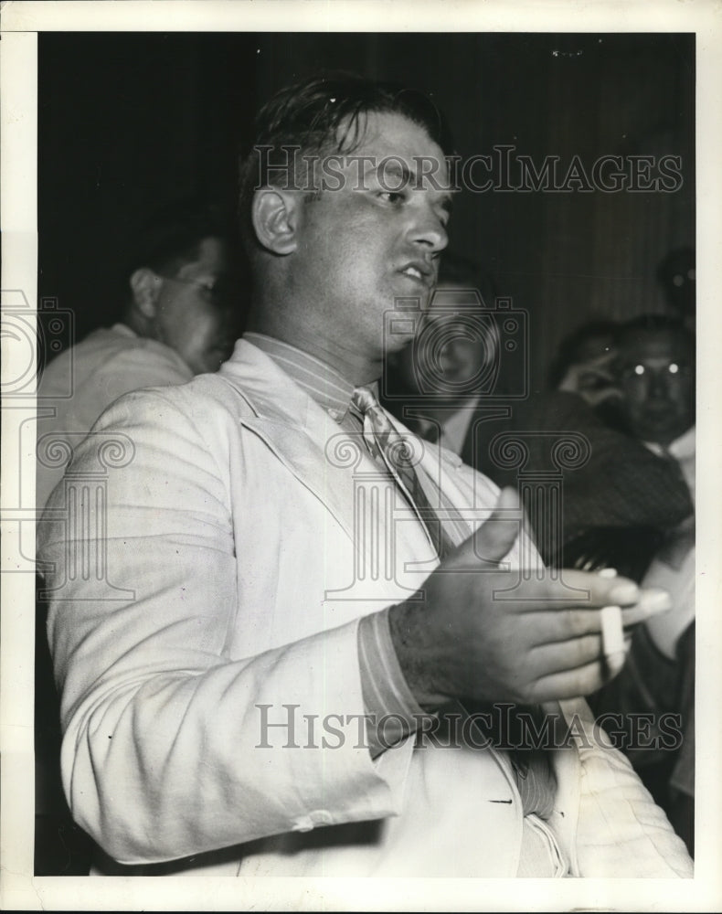 1938 Press Photo Walter P Koeliner Appears Before Committee - Historic Images