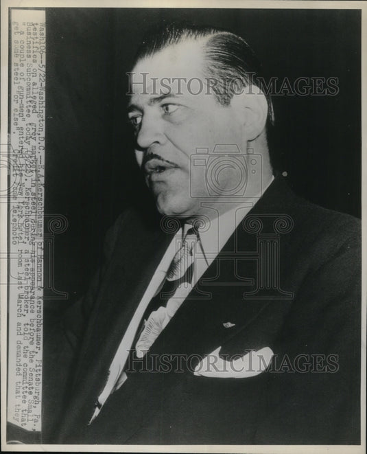 1947 Press Photo Wash DCEA Kerschbaumer of Hannon & Kerschbaumer - Historic Images