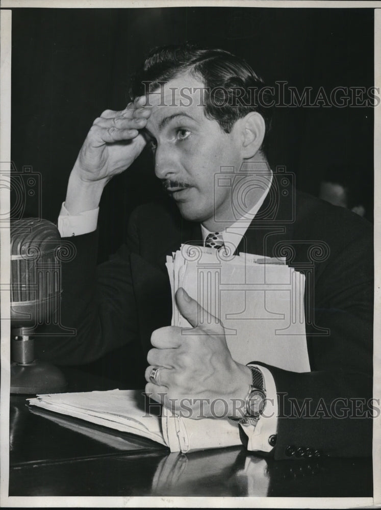 1947 Press Photo Wash DC Hubert J Kutz Pres of St Louis Boiler Equipment Co - Historic Images