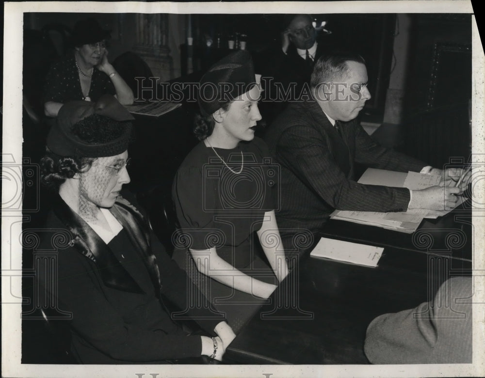 1939 Press Photo Miss Leone Adair, Mrs. Josephine Smithers and Jesse Donaldson - Historic Images