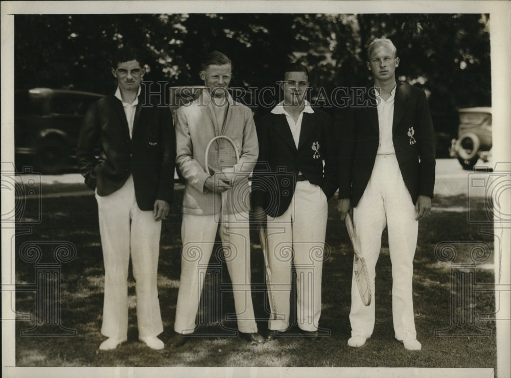 1929 Press Photo E.R. Avery, E.R.T. Young, P.D. de Ricou and E.G. Mather - Historic Images
