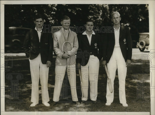 1929 Press Photo E.R. Avery, E.R.T. Young, P.D. de Ricou and E.G. Mather - Historic Images