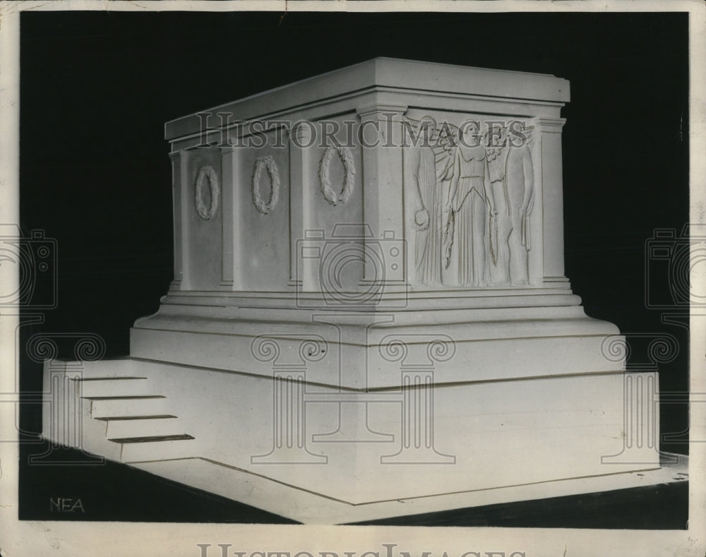 1928 Press Photo The completion of Tomb of a soldier designed by Thomas H.Jones - Historic Images