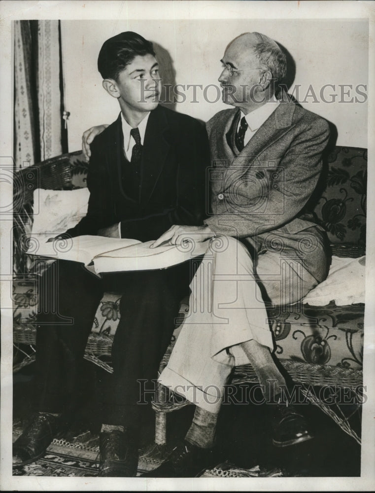 1933 Press Photo Benjamin Louis Stephens Harrison adopted son of late Laura Oral - Historic Images