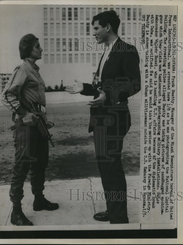 1961 Frank Beatty, Miami Newspicture manager-Historic Images