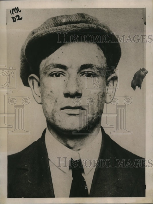1922 Press Photo Phil Alquin wanted in LA Calif for killing Sgt J Fitzgerald - Historic Images