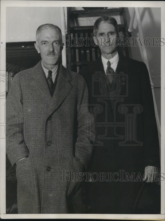 1934 Press Photo Sir Harold Fawcus & Mr Clement Biddle from Red Cross conference - Historic Images