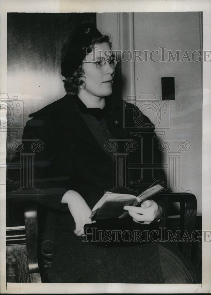 1938 Press Photo Olympia Wash Winifred Kaplinger witness at Dr Berr kidnap trial - Historic Images