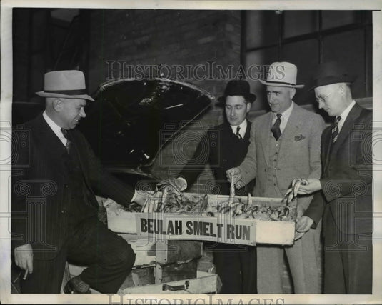 1939 Press Photo C.A.Rockwell, Boyd King, Justus Smith and Mayor Finch - Historic Images