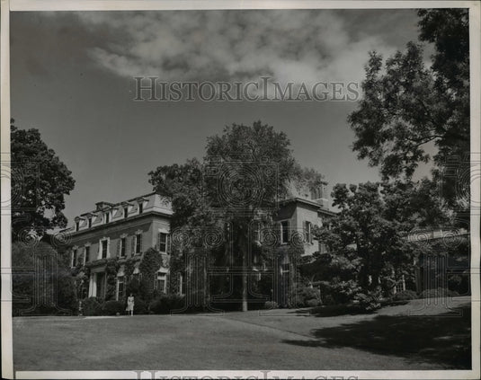 1944 Press Photo Wash DC view of Dumbarton Oaks postwar talks building - Historic Images