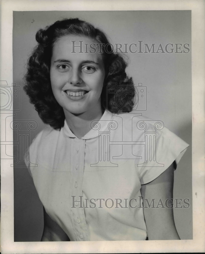 1948 Press Photo Doris Swalve of Forreston, Illinois, High School - Historic Images