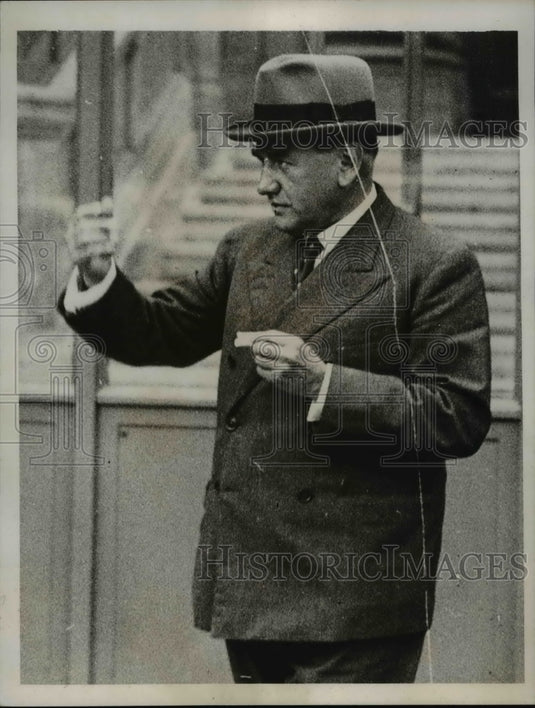 1938 Press Photo Premier Edouard Daladier Leaving Palace of President Lebrun - Historic Images