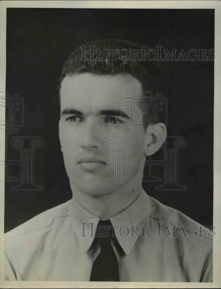 1937 Press Photo William Siaggs, 25-year-old naval cadet on the U.S.S. Ranger - Historic Images