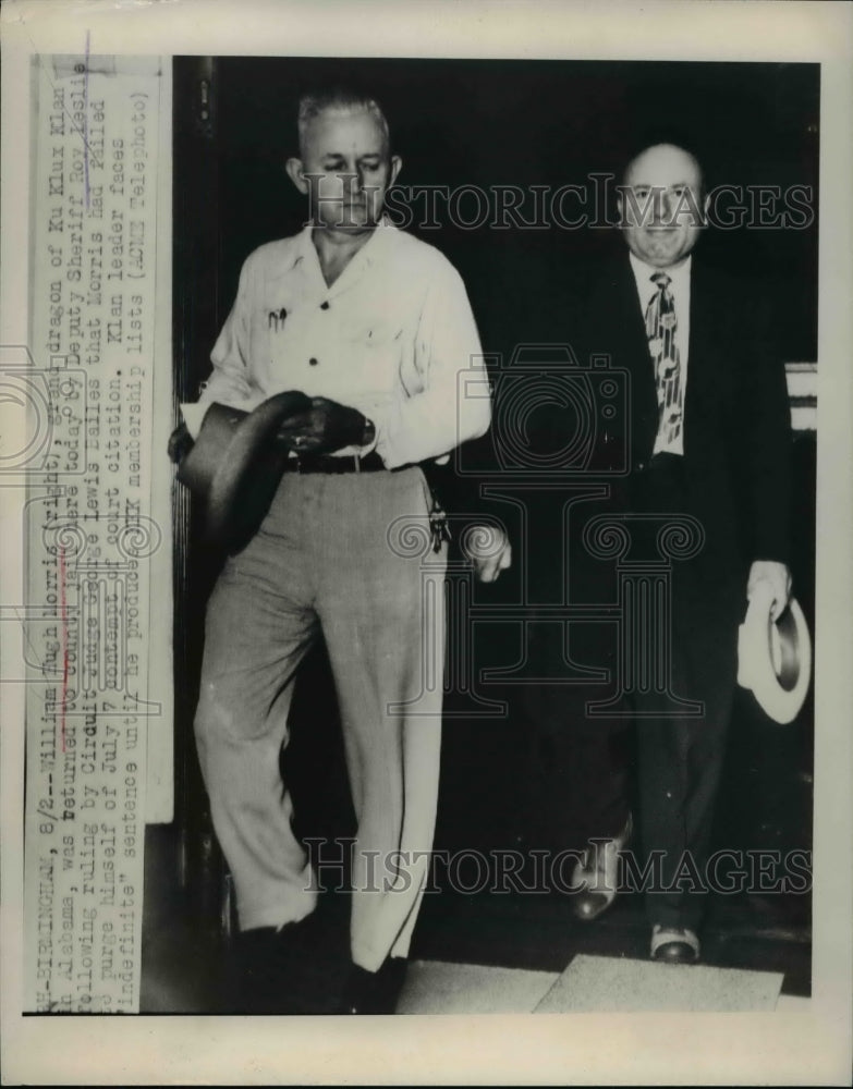 1949 William Hugh Morris (right) and Deputy Sheriff Roy Leslie-Historic Images