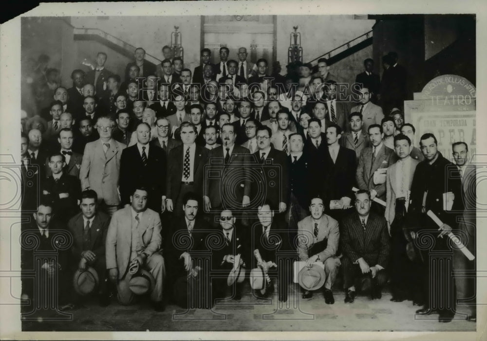 1938 Press Photo Foreign Delegates to Pan-American Labor Congress - Historic Images