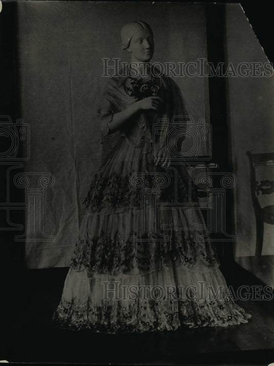 1924 Press Photo Julian Gardine Tyler's embroidered Georgette - Historic Images