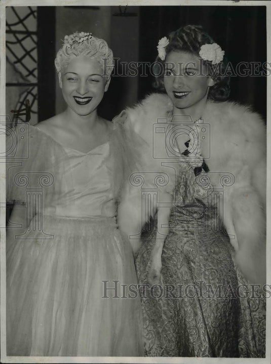 1938 Press Photo Genevieve Karquel, Marie Clair LeBeau, Miss France Winners-Historic Images