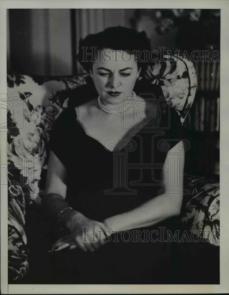 1953 Press Photo Mrs. V.C. Georgescu, Mother of Romanian Hostages - Historic Images