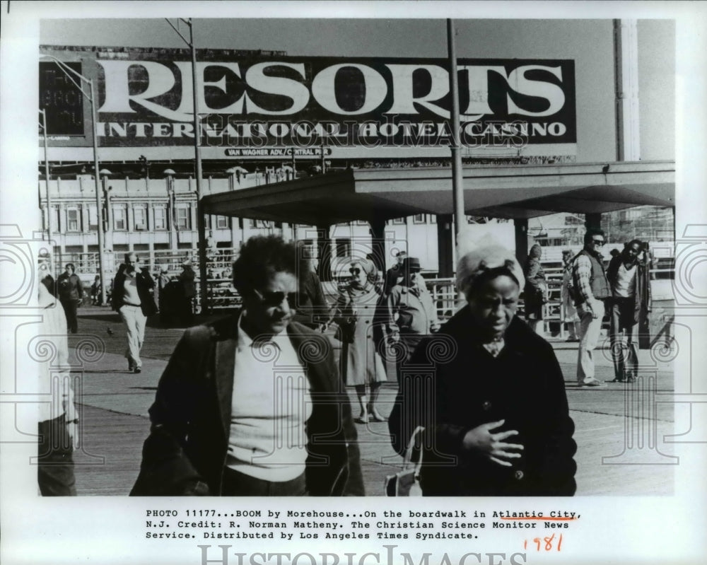 1981 Press Photo of BOOM by Morehouse... ON the Boardwalk in Atlantic City N.J. - Historic Images