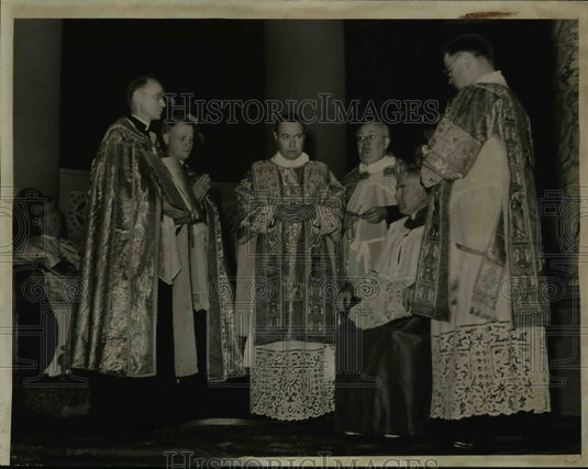1946 Press Photo Bishop Nolan Begins - Historic Images