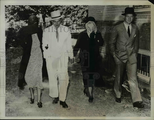 1934 Press Photo Prisoner Bradway Brown Slaying McCauley Francis O'Olier - Historic Images