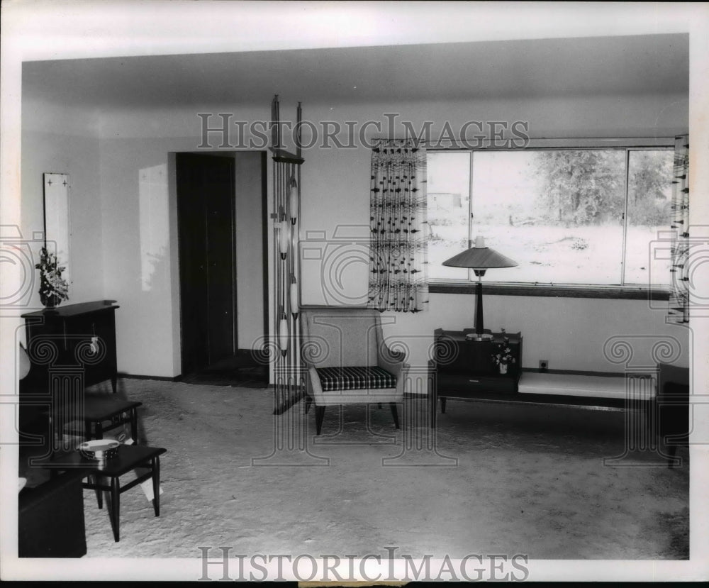 1959 Press Photo House Of Ease Living Room - Historic Images