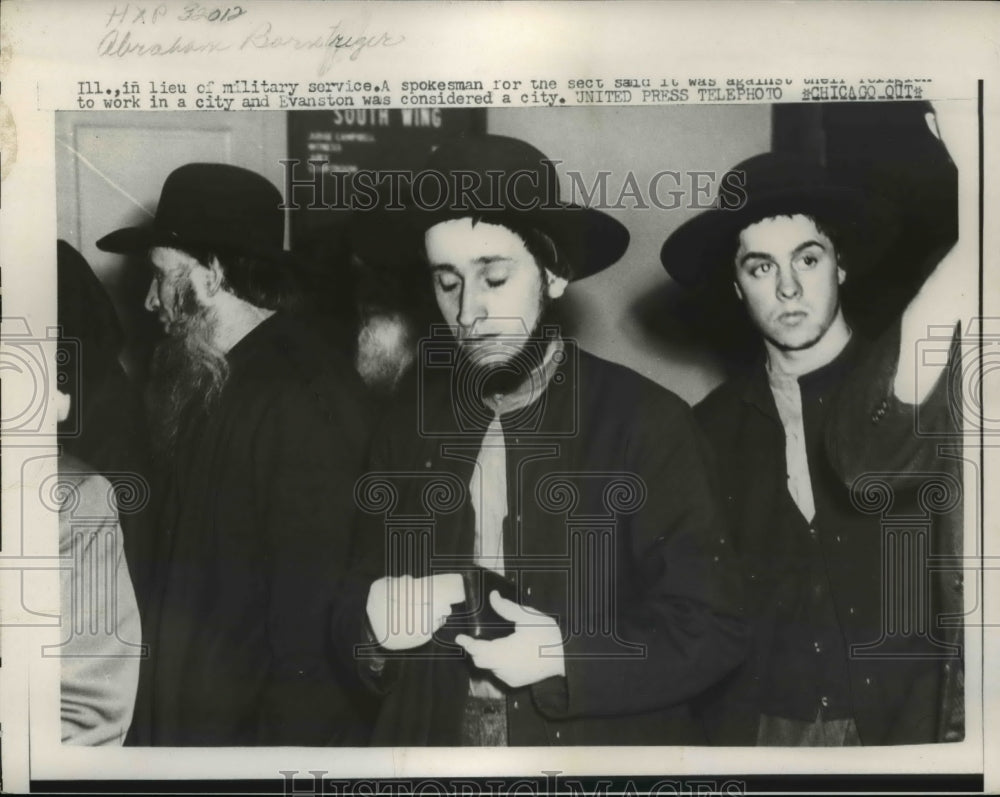 1957 Press Photo In Lieu of Military service a spokesman for the sect said it wa - Historic Images