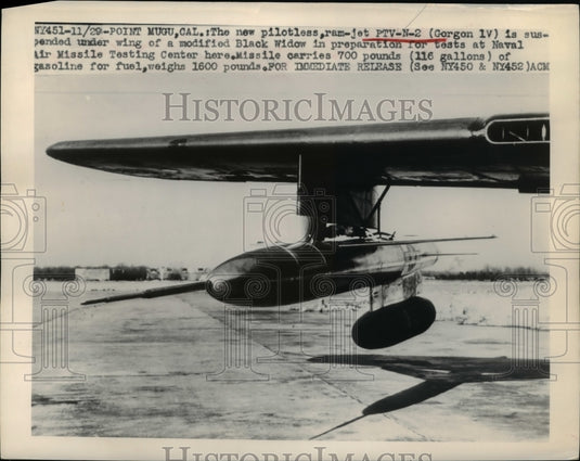 1948 Press Photo Pilotless ram-jet PTV-N-2 Gorgon IV - Historic Images
