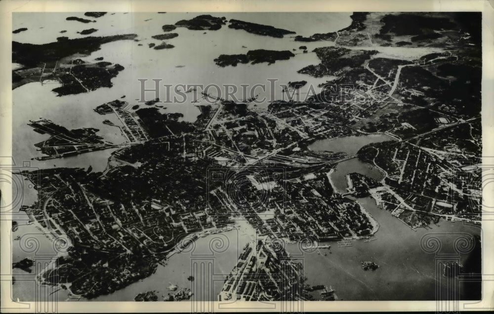Airview of Finnish capital Helsinki-Historic Images