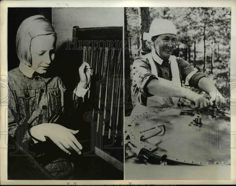 1940 Press Photo Lotta Svaard Women&#39;s Organization of Finland - Historic Images