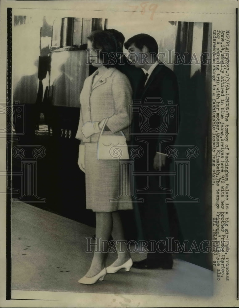 1964 Press Photo Tomboy of Buckingham Palace, Princess Ann is now a pretty lady - Historic Images