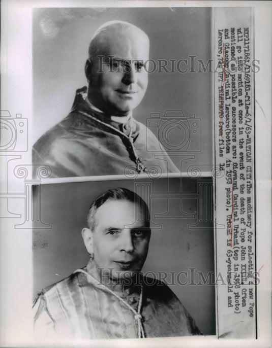 1963 Press Photo Selecting of New Pope - Historic Images