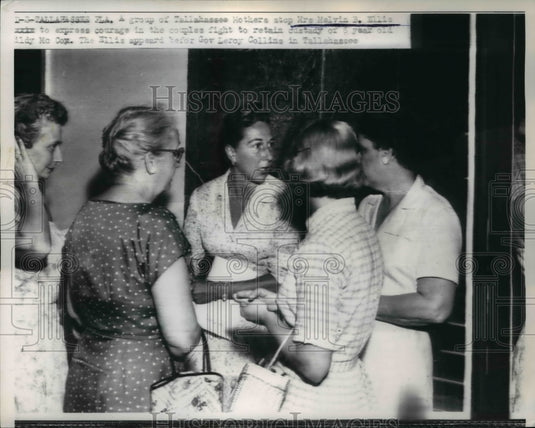 1957 Press Photo Mrs Malvin Ellis, a group of Tallahassee mothers - Historic Images