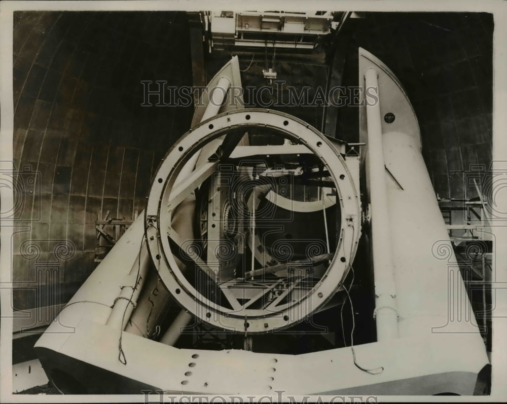 1940 Press Photo New Telescope Under Construction, Mount Palomas Observatory, CA - Historic Images